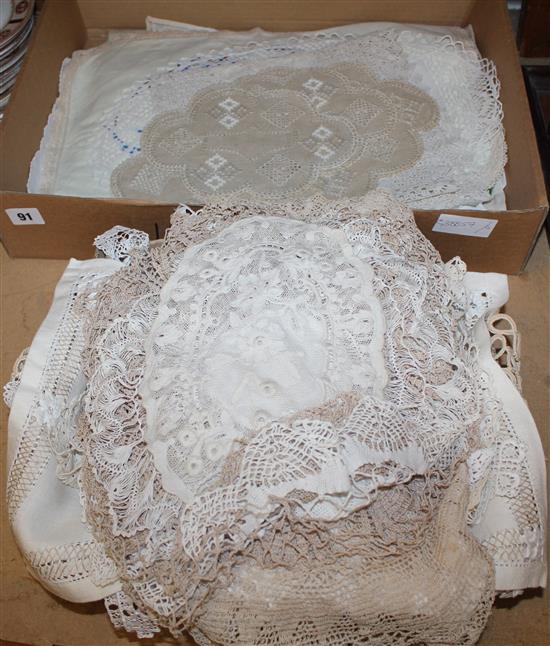 Embroidered textiles & filigree lace